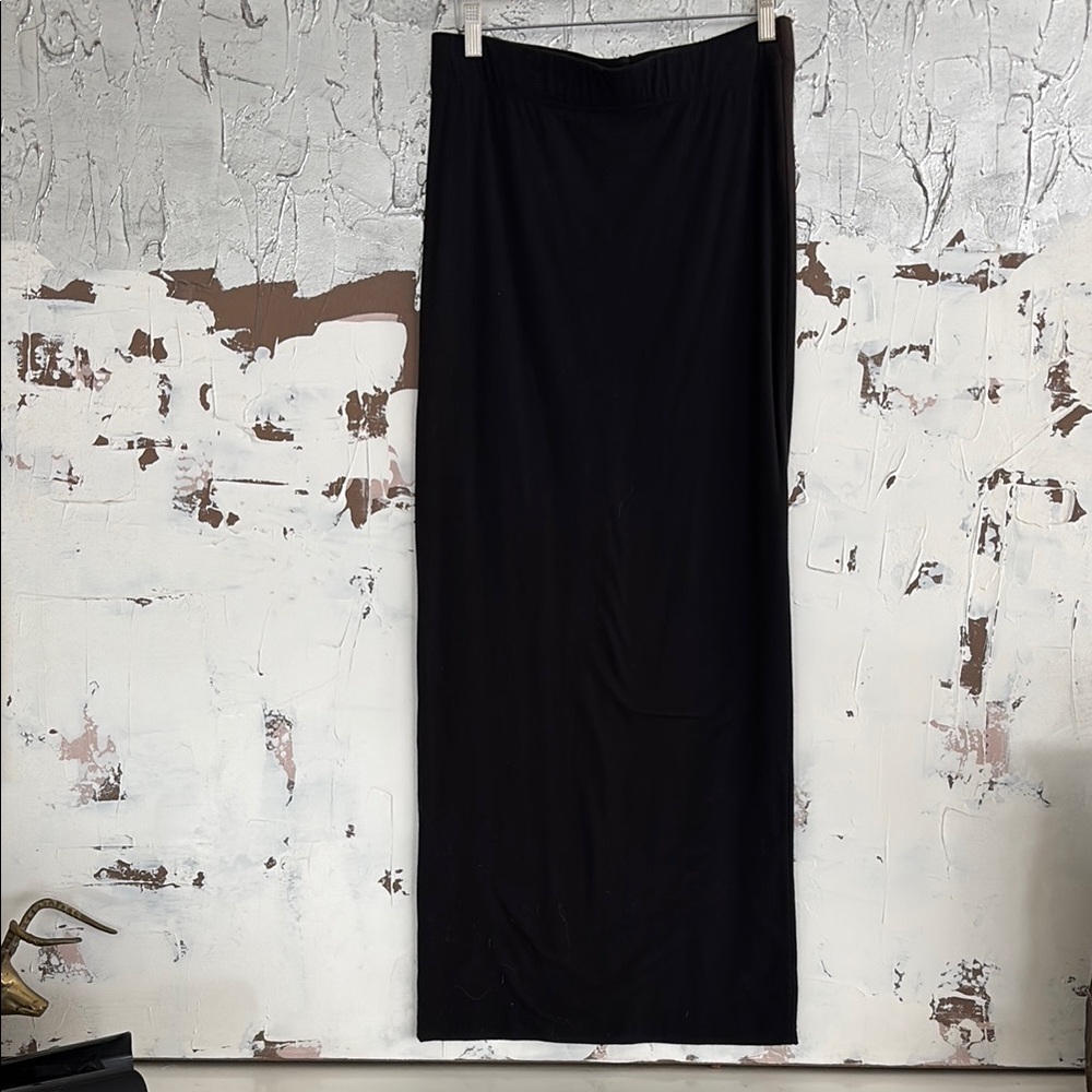 All Saints Black Maxi Pencil Skirt